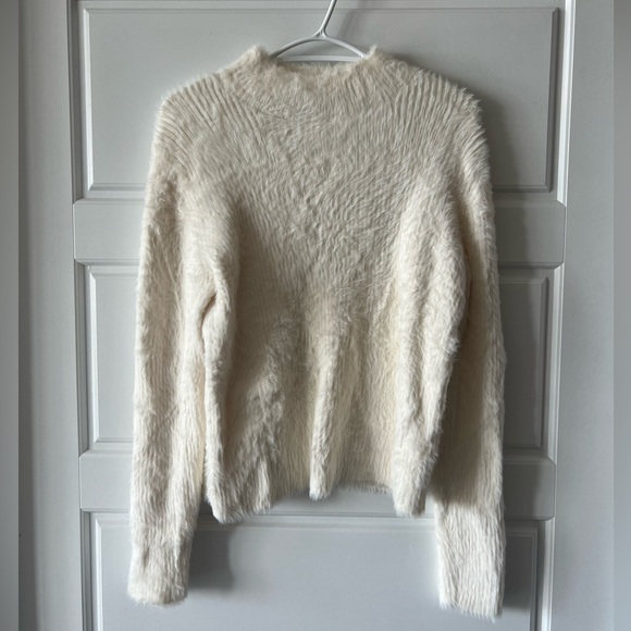 Banana Republic mockneck sweater, white size medium - Picture 1 of 4
